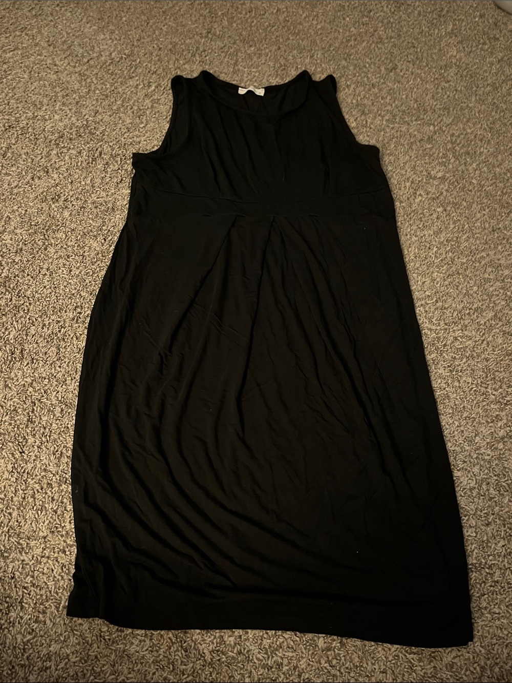 Women's Black Sleeveless Dress - Maternity